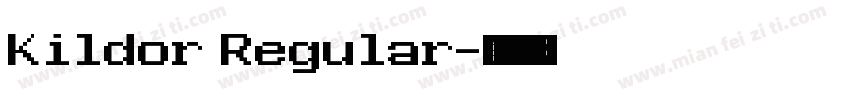 Kildor Regular字体转换